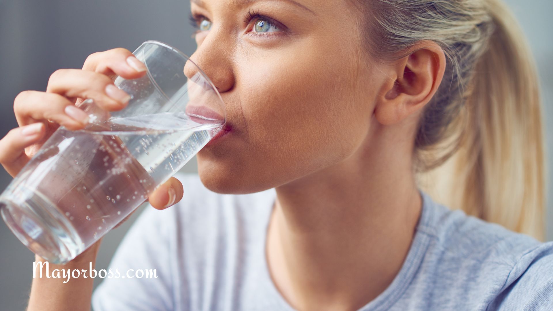 Drinking A Glass Of Water First Thing In The Morning