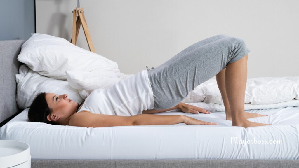 Glute Bridges: exercises you can do in bed.