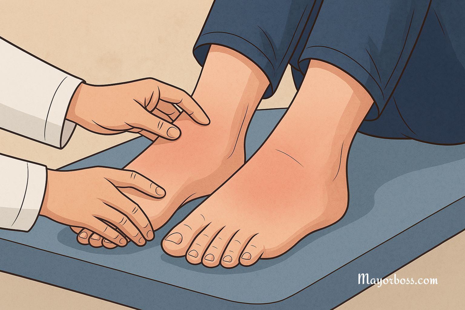 If Your Feet Are Swollen, You May Have Poor Circulation, Blood Clots, Kidney Disease, or Heart Problems