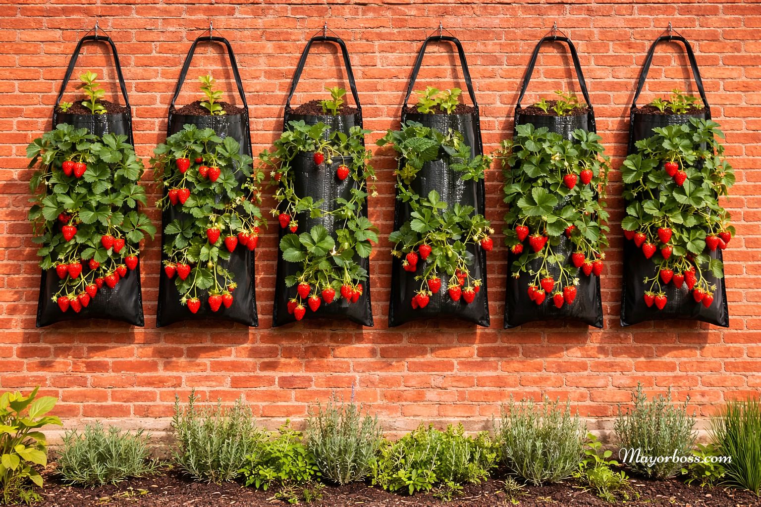 Grow Tons of Strawberries in Small Spaces With This Simple Wall Garden
